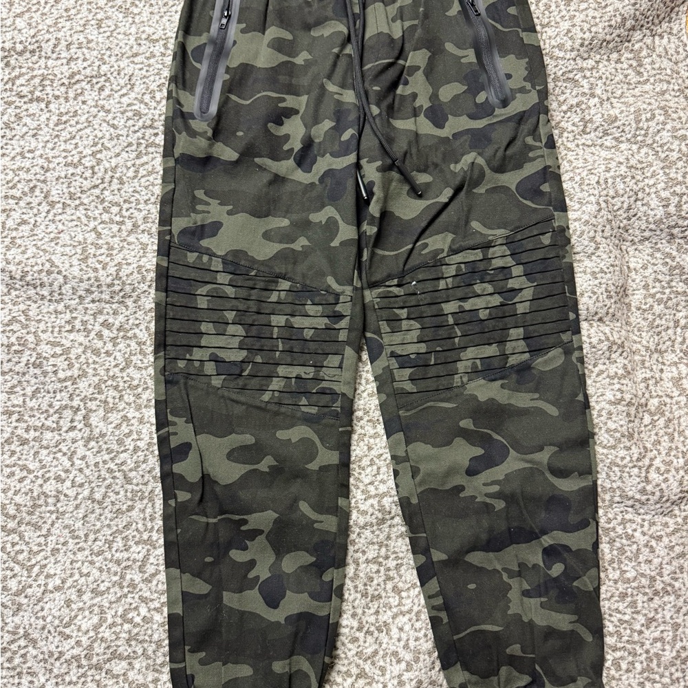 Triumph Green and Black Casual Jogger Pants